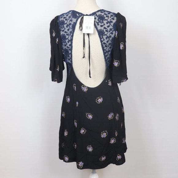 Free People Mockingbird Embroidered Mesh Dress, 6 - Picture 6 of 7